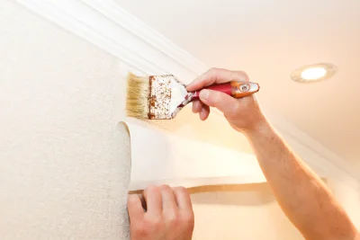 Pose de papier peint à Mazan — revêtements muraux et toiles de verre